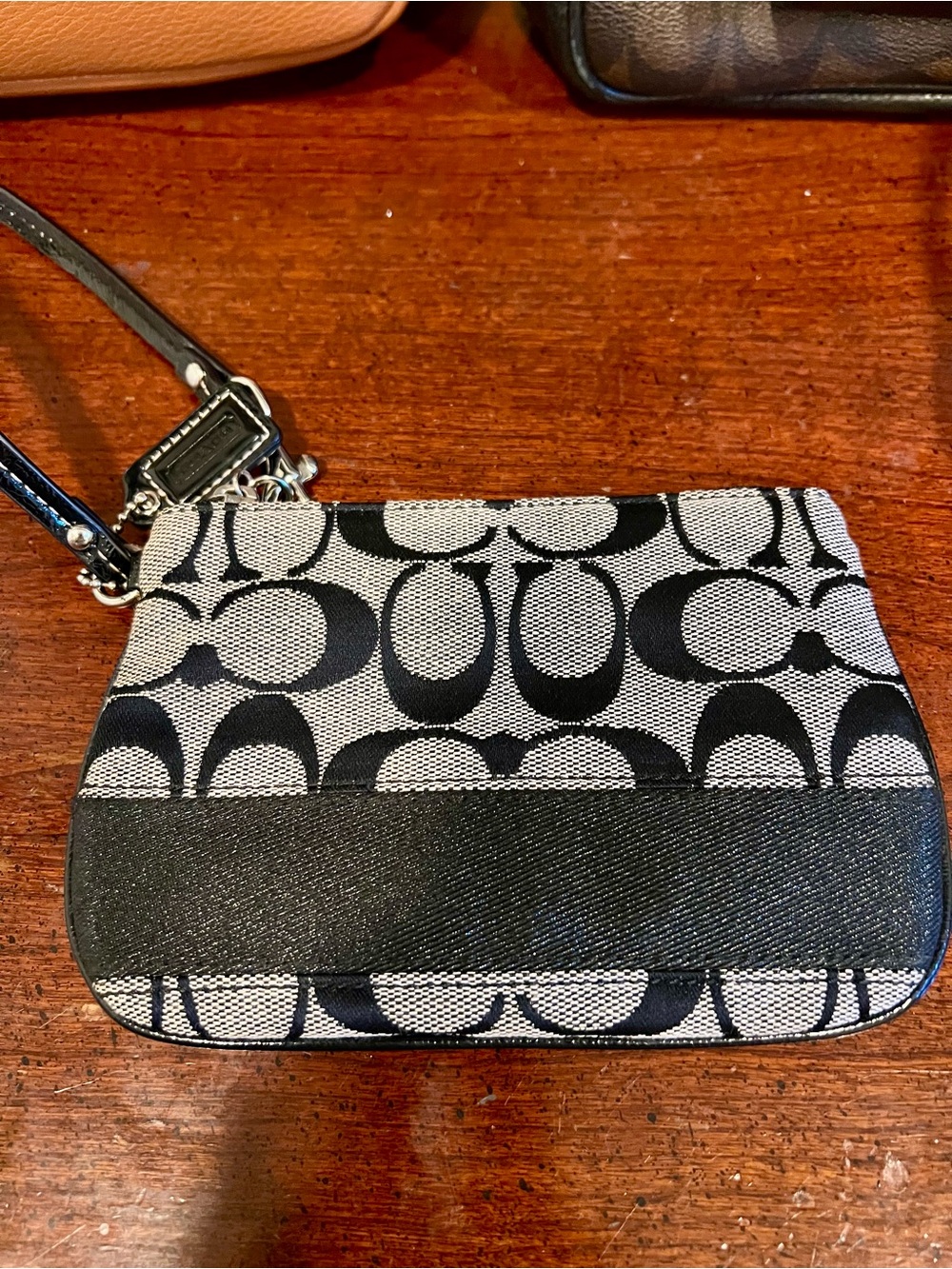Coach Signature Canvas Wristlet